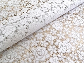 картинка Салфетка в рулоне ажурная без основы белая 50см*20м, мод. FL-2927 БЕЛАЯ/6шт — Великий Путь