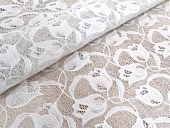 картинка Салфетка в рулоне ажурная белая 50см*20м, мод. FL-2924 БЕЛАЯ /6шт — Великий Путь