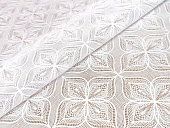 картинка Клеенка ПВХ без основы Ажурная Лайт 1,37*20м, БЕЛЫЙ, мод.LS-079B — Великий Путь