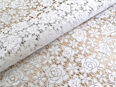 картинка Салфетка в рулоне ажурная без основы белая 50см*20м, мод. FL-2927 БЕЛАЯ/6шт — Великий Путь