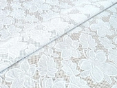 картинка Клеенка ПВХ без основы Ажурная Лайт 1,37*20м, БЕЛЫЙ, мод.LS-083B — Великий Путь