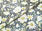 картинка Клеенка ПВХ на тканевой основе "ЦВЕТЫ/FLOWERS", 1,37*20м, мод. LM-506CB — Великий Путь