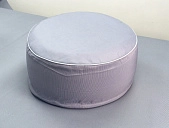 картинка Пуф надувной с чехлом "Garden" (комплект), 54*54*26 см, Серый — Великий Путь