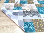 картинка Клеенка ПВХ столовая двухсторонняя Double Print 0,2*1,37*20м, ПВХ мод. ST5488-1/5074-5 — Великий Путь