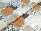 картинка Клеенка на тканевой основе с PU покрытием ШИК/ELEGANCE 1,37*20м, мод.21585 — Великий Путь