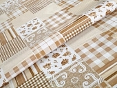 картинка Клеенка ПВХ на тканевой основе "ГЛЯНЕЦ" 0,26мм 1,37*20м мод.STS2256-5 — Великий Путь