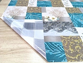 картинка Клеенка ПВХ столовая двухсторонняя Double Print 0,2*1,37*20м, ПВХ мод. ST5488-1/5074-5 — Великий Путь