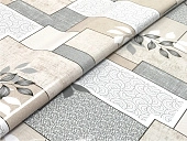 картинка Клеенка ПВХ на тканевой основе "ГЛЯНЕЦ" 0,26мм*1,37*20м, мод.STS5363-1 — Великий Путь