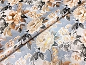 картинка Клеенка ПВХ на тканевой основе "ЦВЕТЫ/FLOWERS", 1,37*20м, мод. LM-501BF — Великий Путь