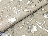 картинка Клеенка ПВХ лазерная на тканевой основе "Жемчуг с принтом" 1,37*20м, мод.TS-18HB — Великий Путь