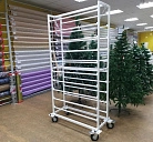 картинка Стойка для силикона с укосиной, на колесах (20 мест) — Великий Путь