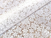 картинка Клеенка ПВХ без основы Ажурная Лайт 1,37*20м, БЕЛЫЙ, мод.LS134В — Великий Путь
