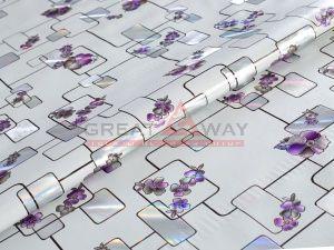 Клеенка лазерная на тканевой основе "Жемчуг с принтом" 1,37*20м LS-8174C-W (новый артикул GW-21002)