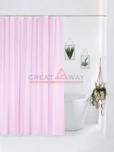 Штора для ванной Бриллиант полиэстер (розовая) 180*180см мод.WLE-YJ13/24