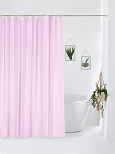 картинка Штора для ванной "Бриллиант" 180*180 см (розовая) 12 колец 48 шт в коробке* — Великий Путь