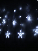 картинка Светодиодная гирлянда "Звезды"  (12 штук) 6 больших, 6 маленьких, холодный белый, ширина 2,5 м/30шт — Великий Путь